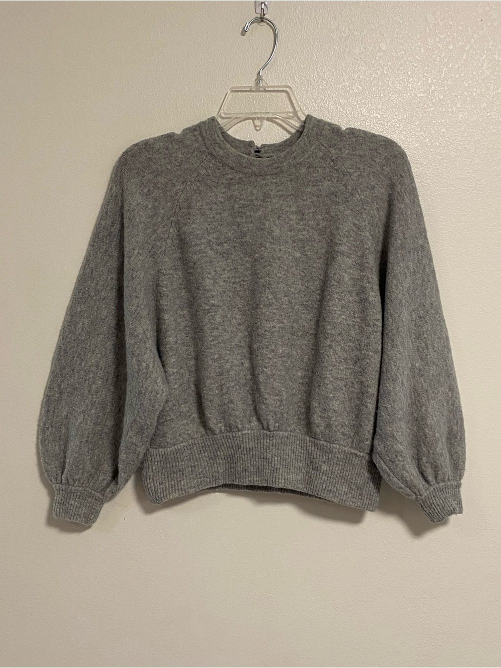 J. Crew Gray sweater Women’s Size XS wool alpaca blend sweater Oversized fit